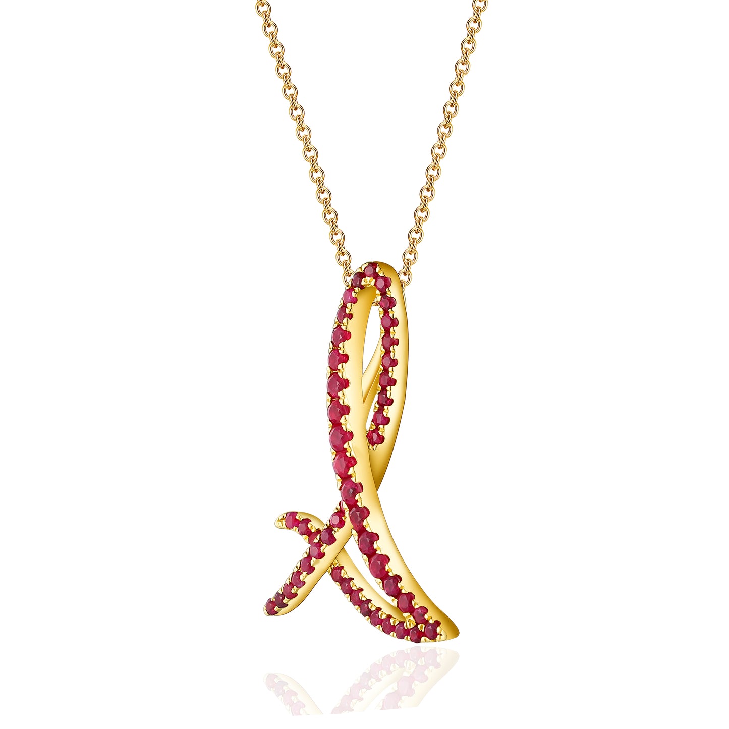 Collar Aurora V en oro amarillo